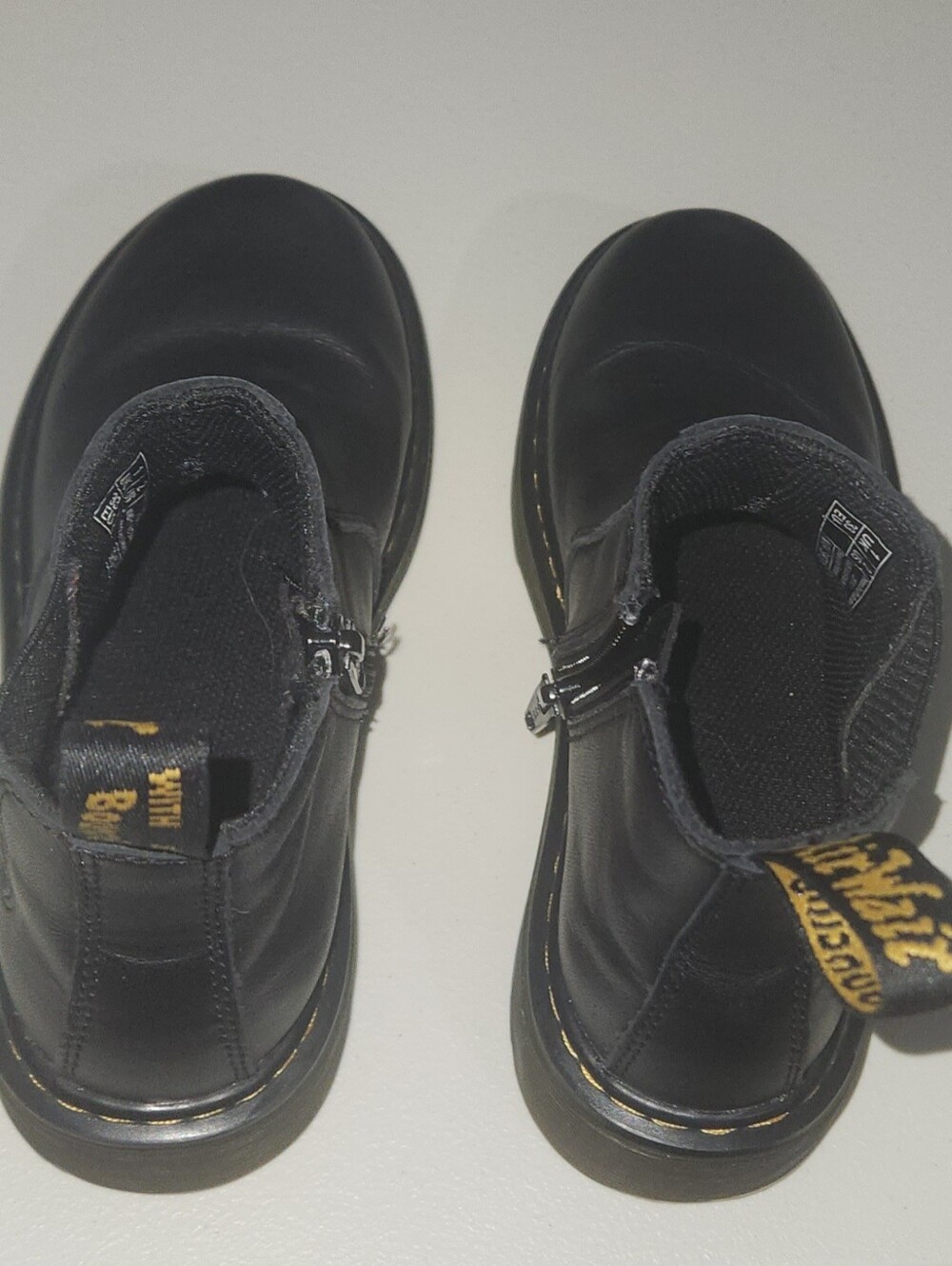 Dr. Martens Kids AirWair With Yellow Stitching Size 2 Toddler - Picture 7 of 9